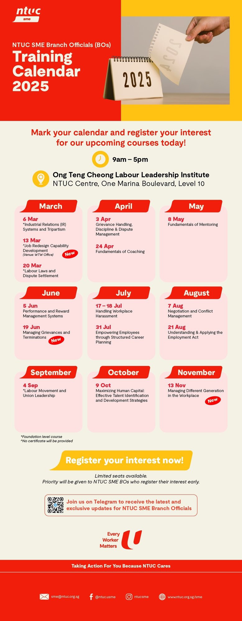 USME Training Calendar_eDM_Jun 2025 USME Training Calendar_eDM_Jun 2025